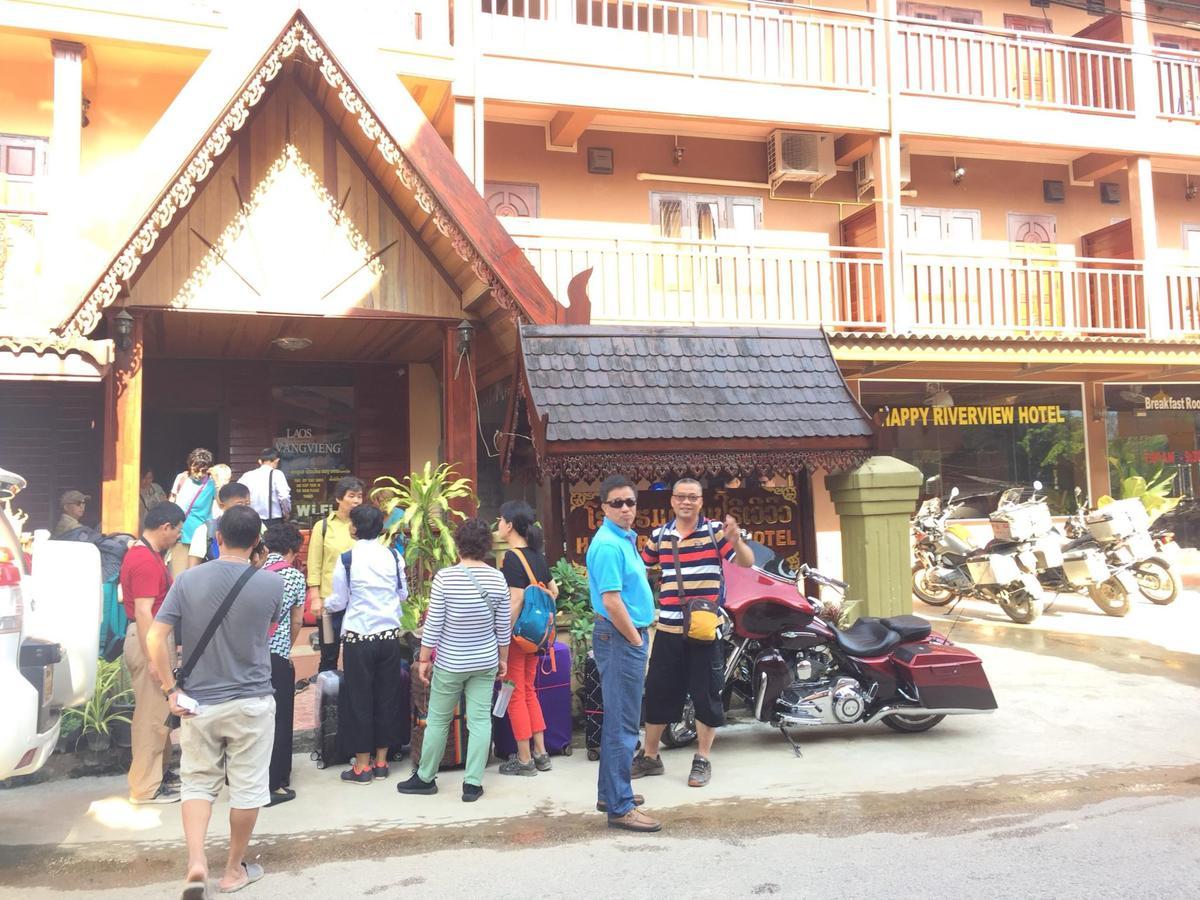 Happy River View Hotel Vang Vieng Buitenkant foto